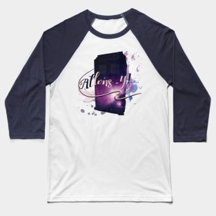 Tardis' Allons-y Baseball T-Shirt